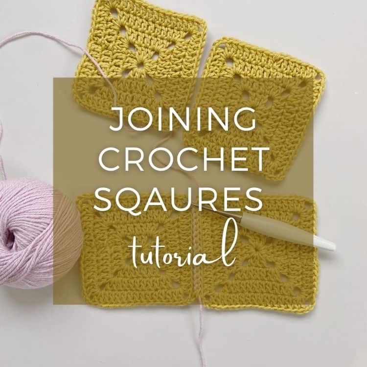 Joining Crochet Squares Together tutorial featured image