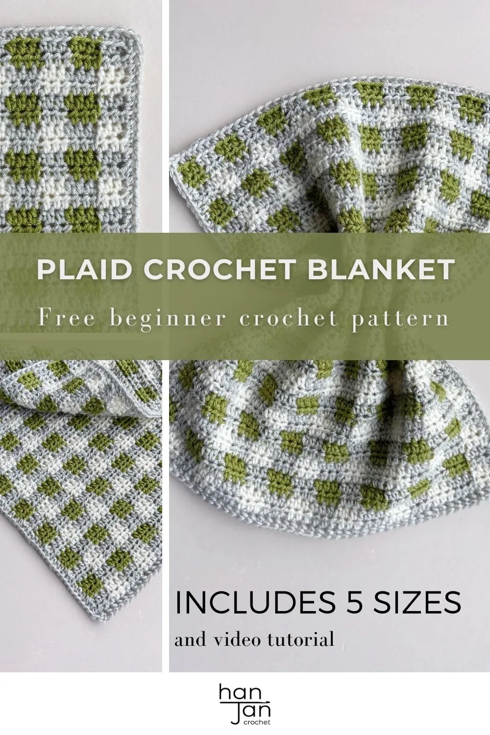 images of plaid crochet baby blanket