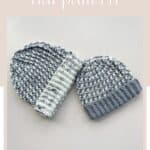 quick chunky crochet hats with ribbed stitch detail