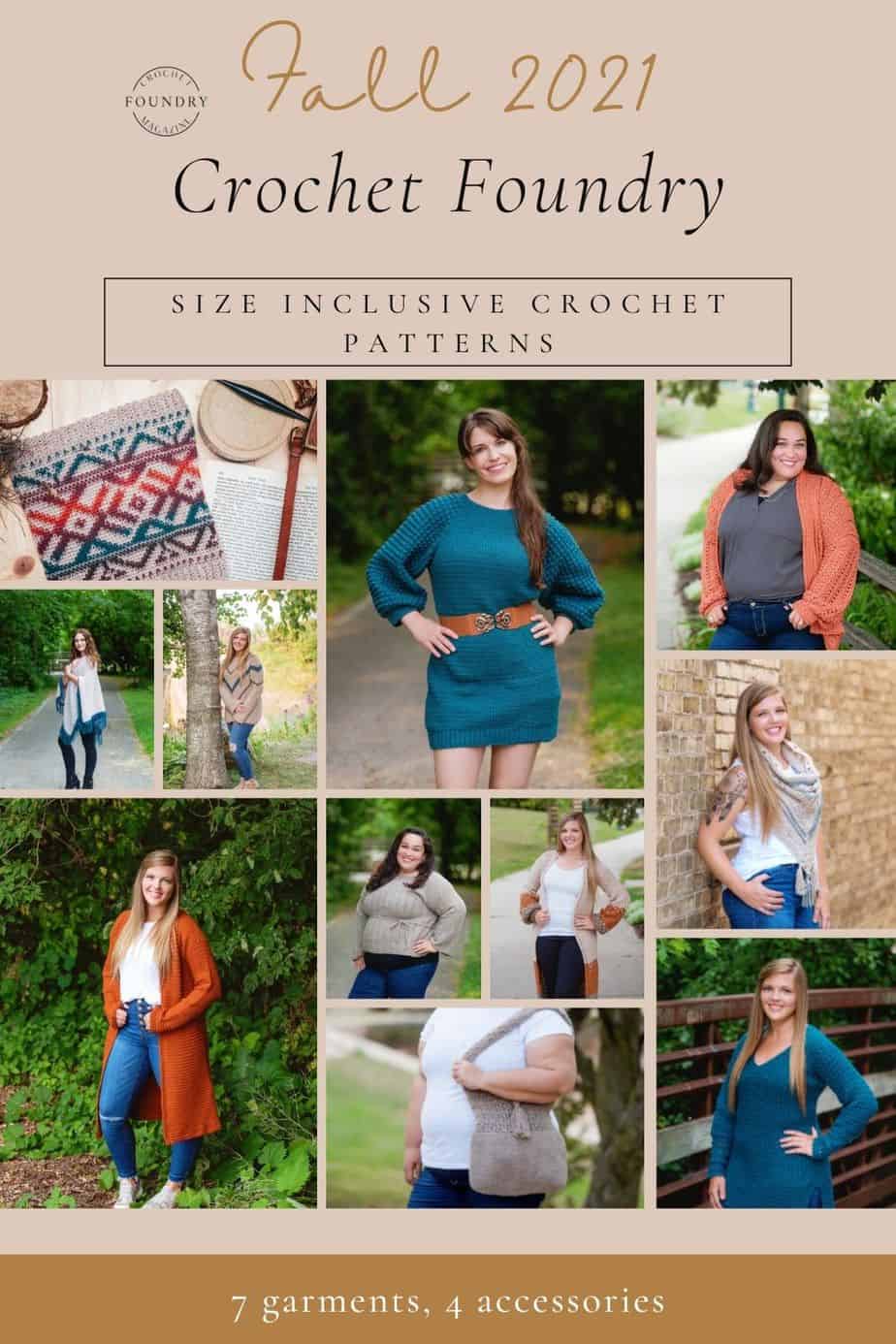 Crochet Foundry Magazine Fall 2021 issue designs