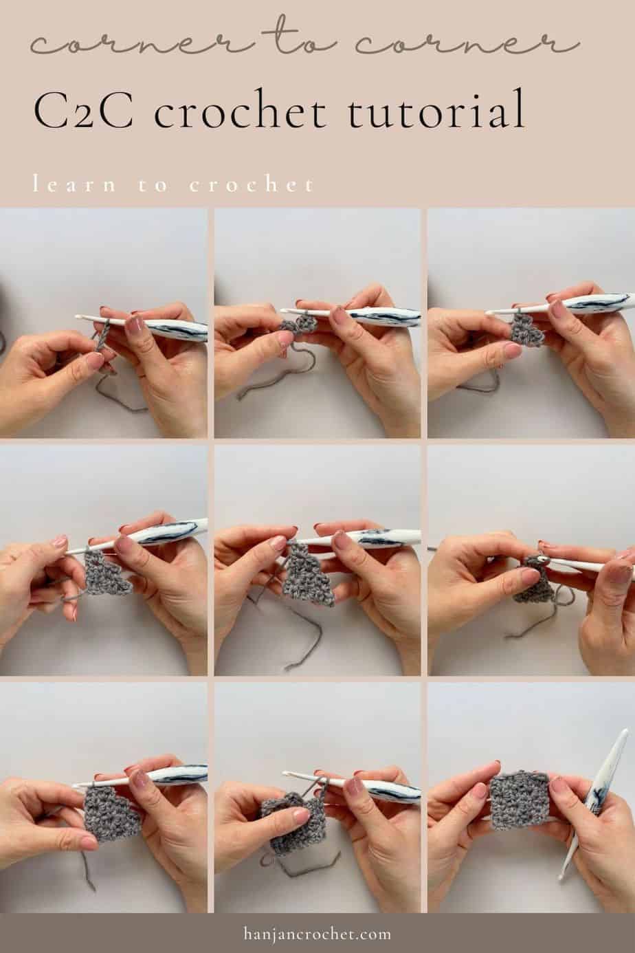 c2c corner to corner step by step tutorial