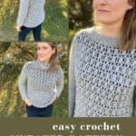 images of crochet textured sweater top