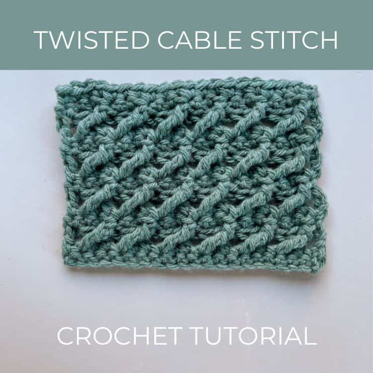 Tweed Twisted Cable Crochet Stitch Tutorial