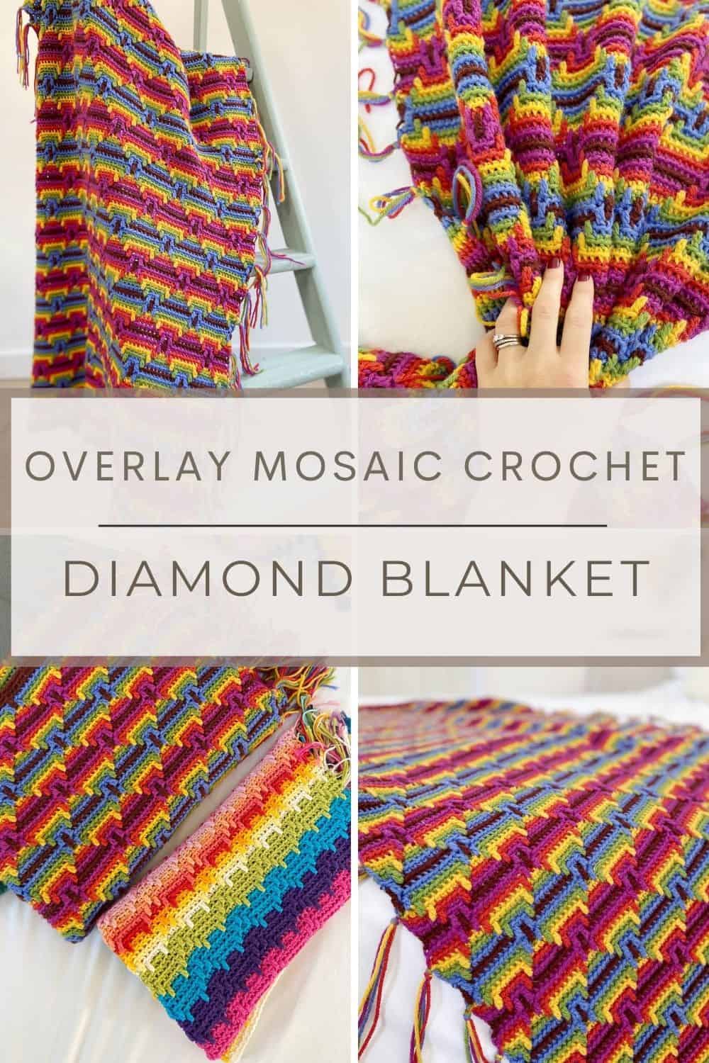 Mosaic Crochet - Modern Blankets in Overlay Mosaic 
