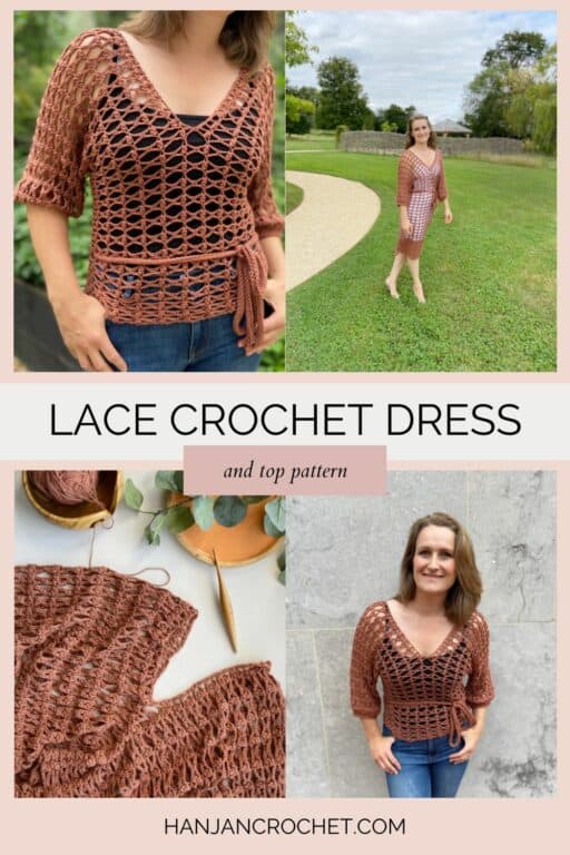 Lace Crochet Dress Pattern - simple and elegant | HanJan Crochet