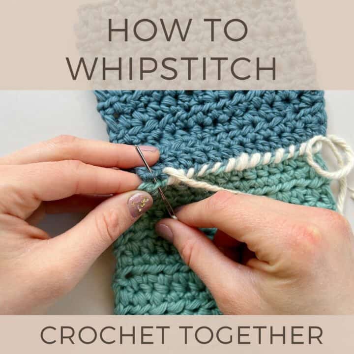 how to whip stitch crochet together