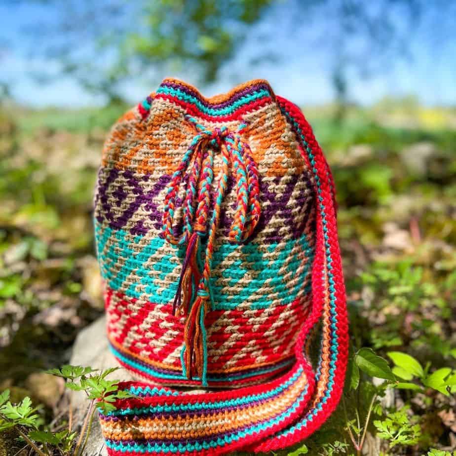 boho tapestry crochet bag pattern