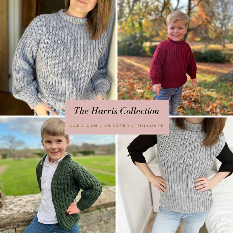 easy crochet sweater patterns for beginners in child to adult size