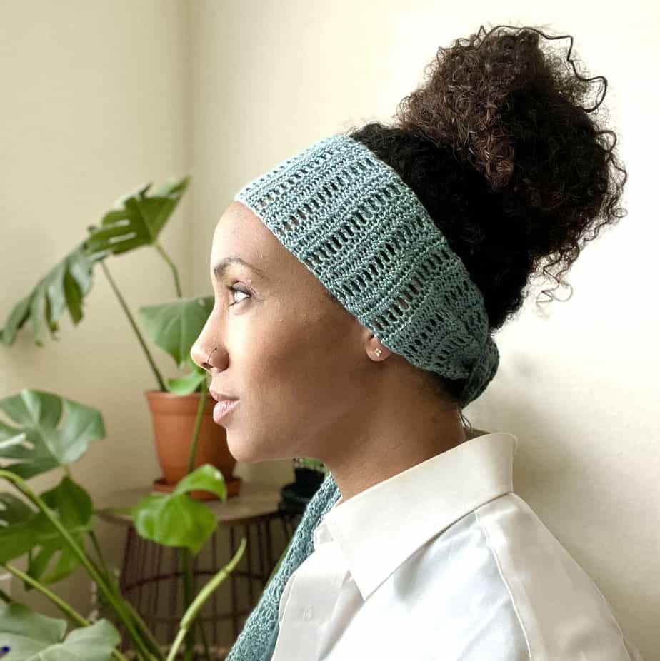 crochet headscarf pattern