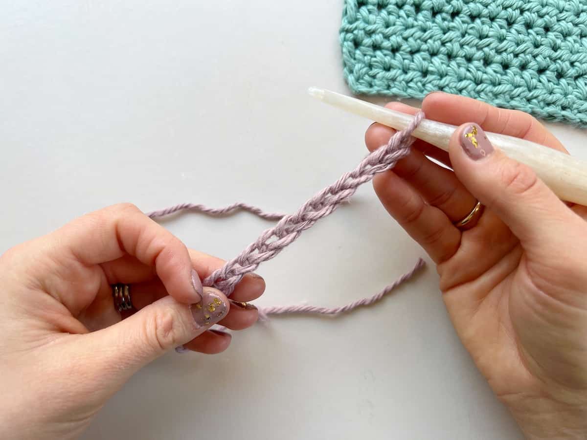 image showing a crochet chain