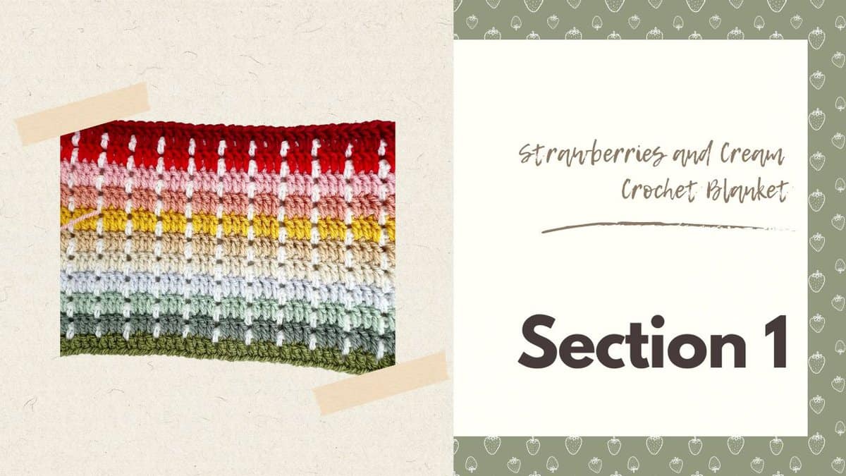 Image showing closed granny block crochet stitch.