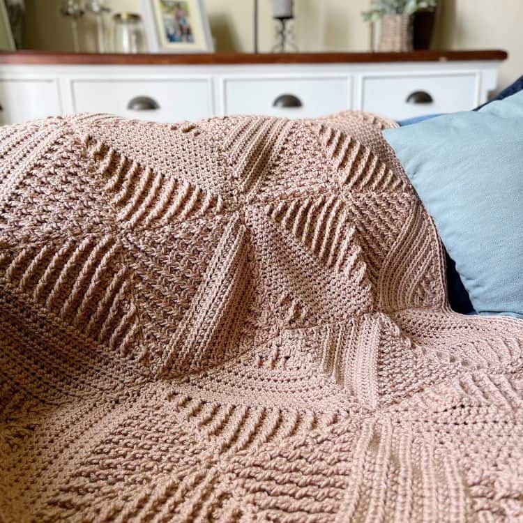 Broadquay Textured Crochet Blanket Pattern
