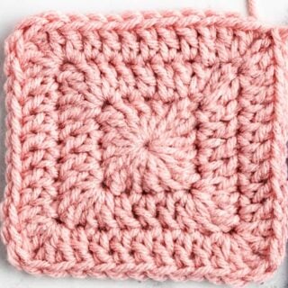 solid granny square