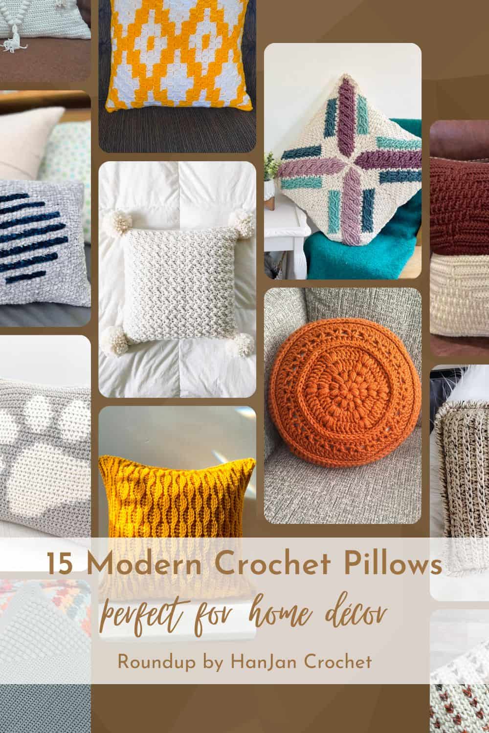 15 Modern Crochet Pillow Patterns