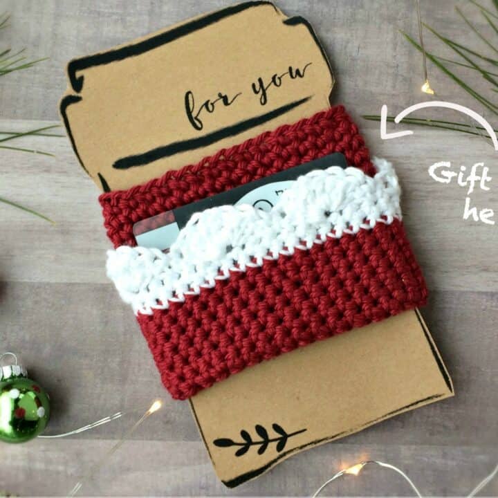 gift card cup cozy
