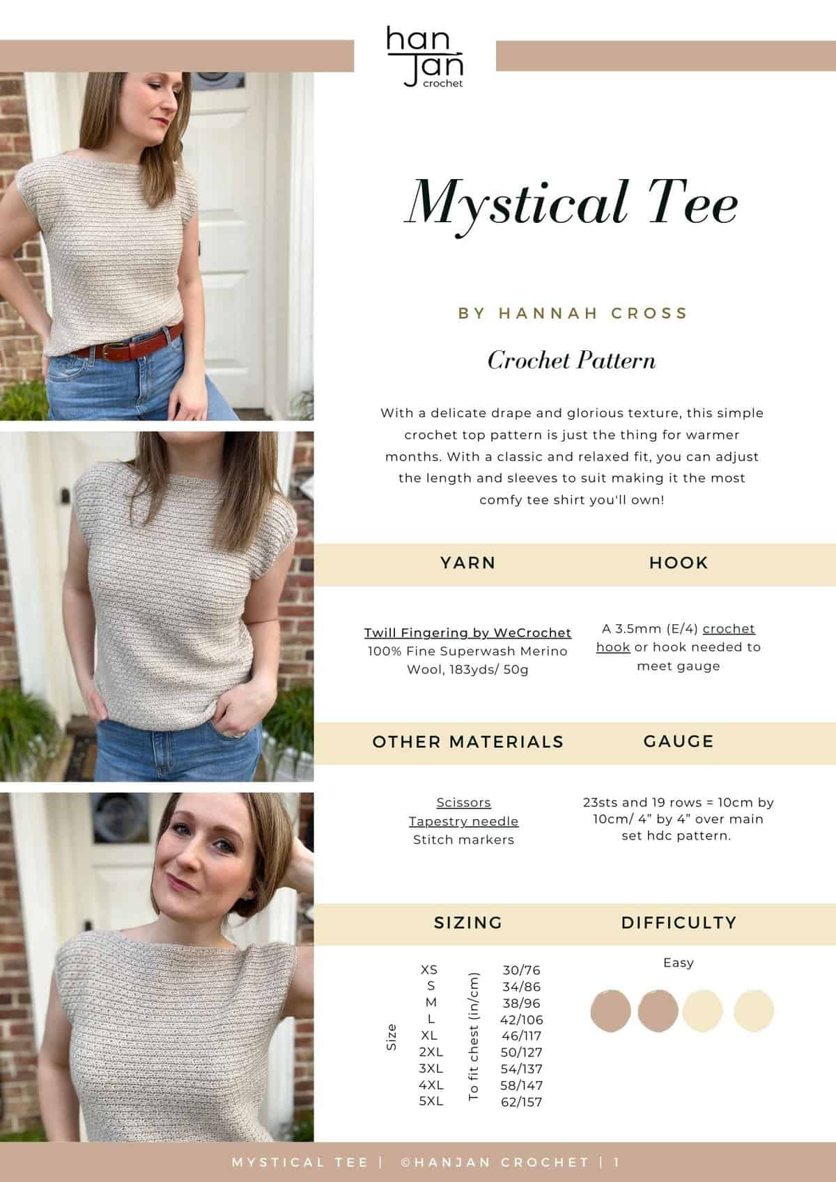 Twill Tee Pattern