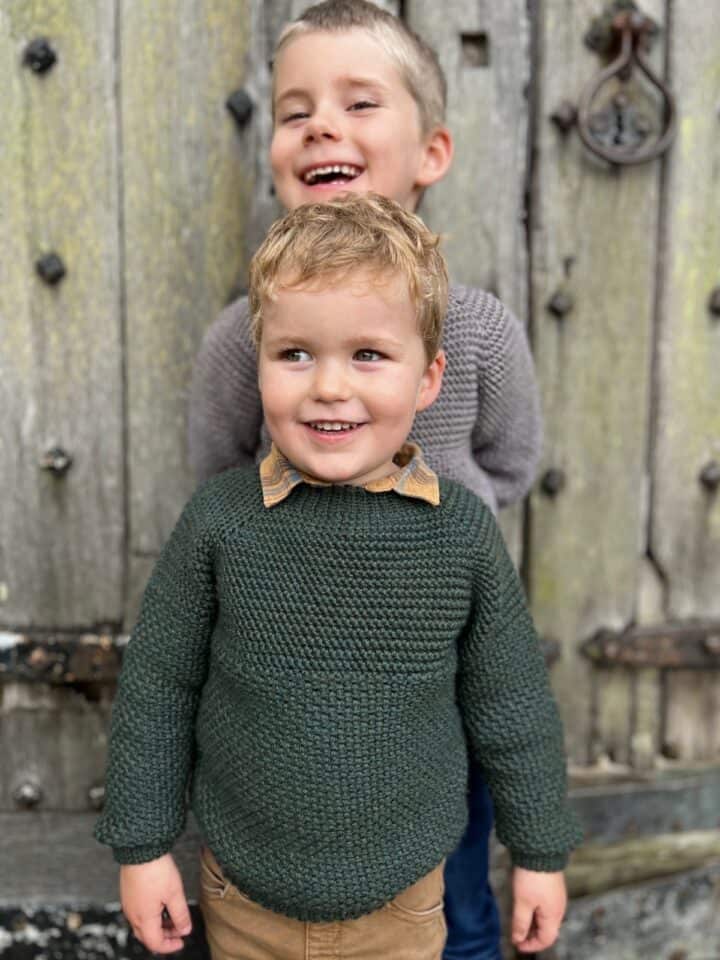Crochet Sweater Pattern for Boys and Girls | HanJan Crochet