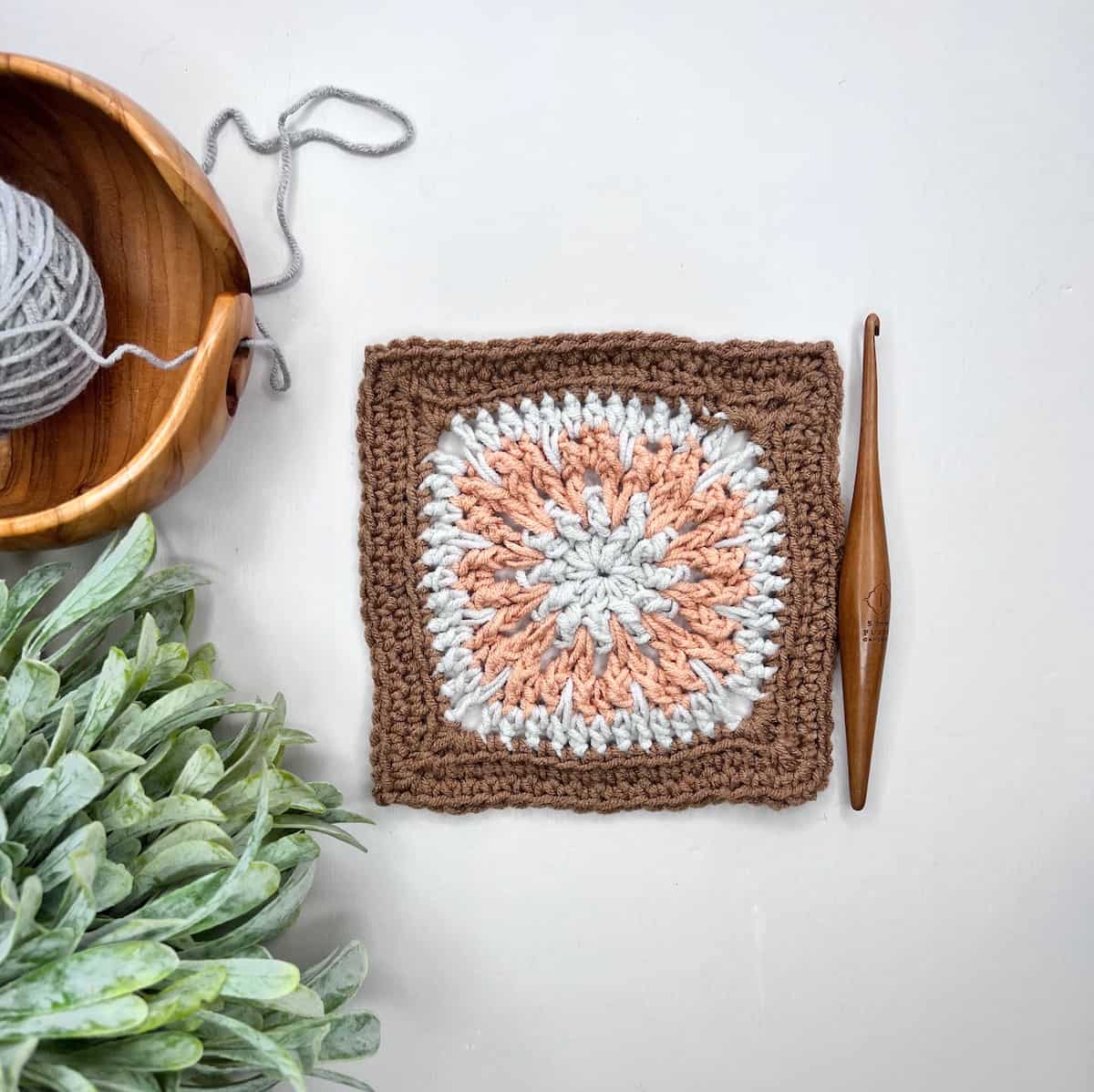 Crochet Sun Granny Square Pattern PDF Step by Step Crochet 