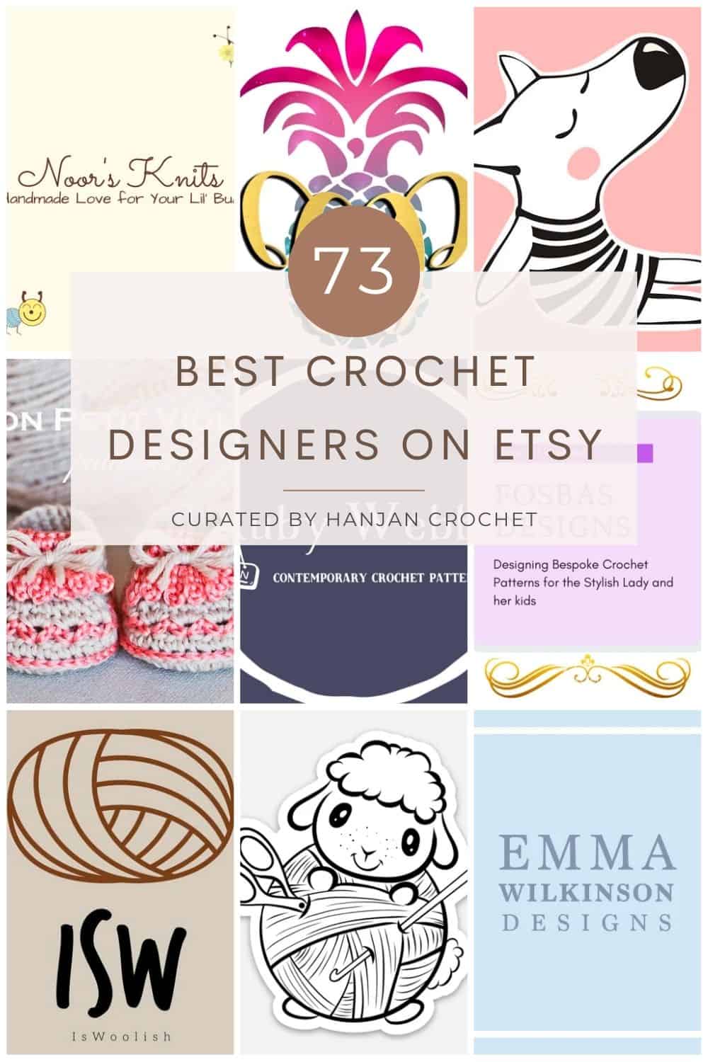 73 Best Crochet Designers on Etsy pin