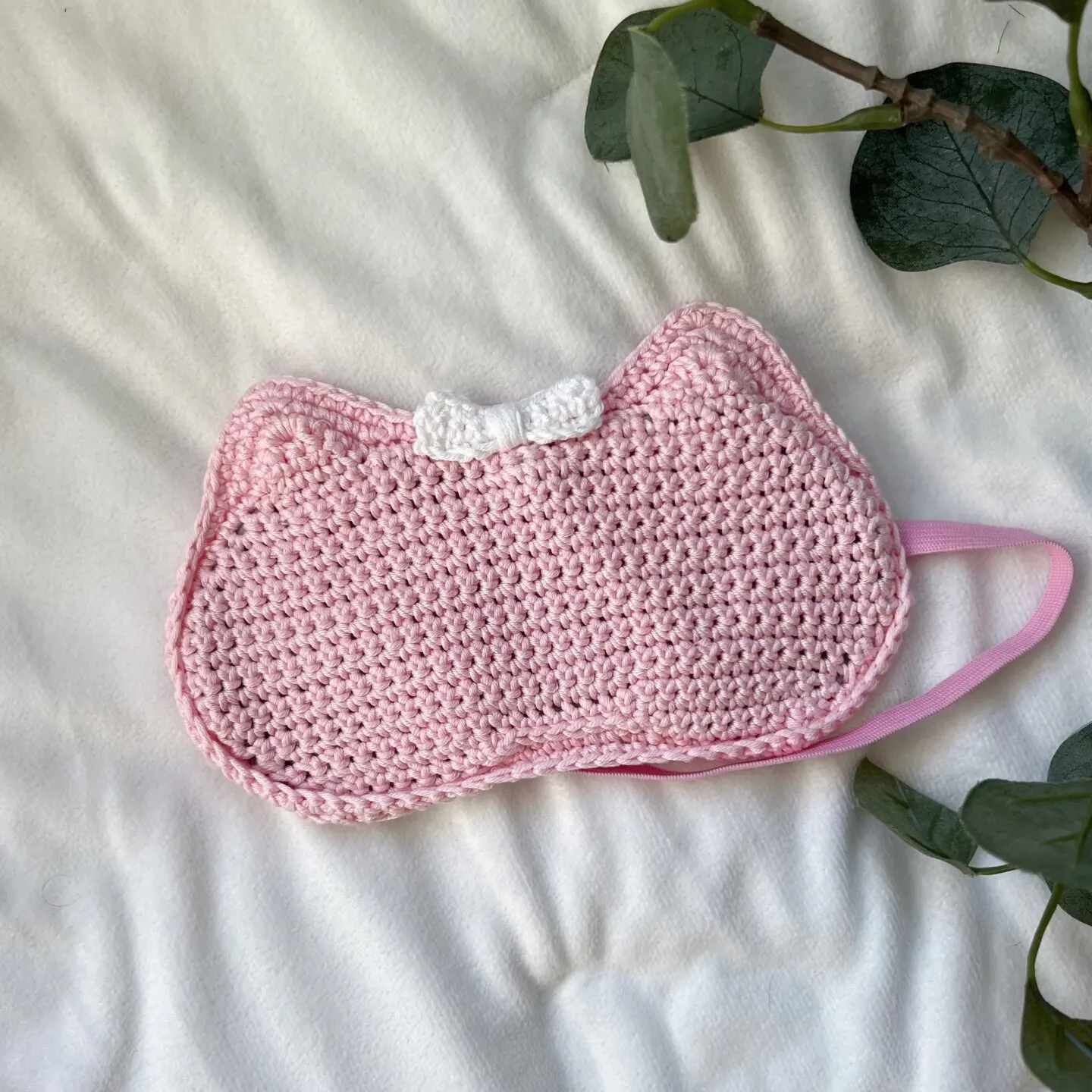 crochet eye mask