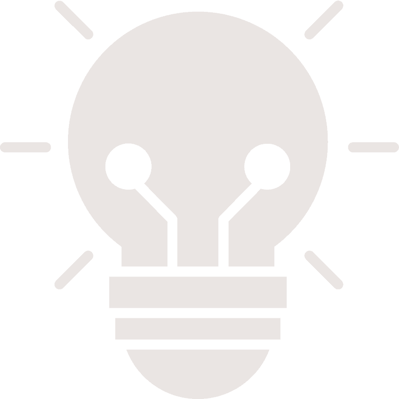 A light bulb icon on a black background.