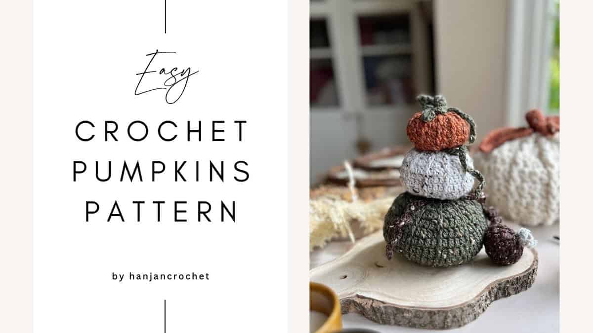 Easy crochet pumpkins pattern.