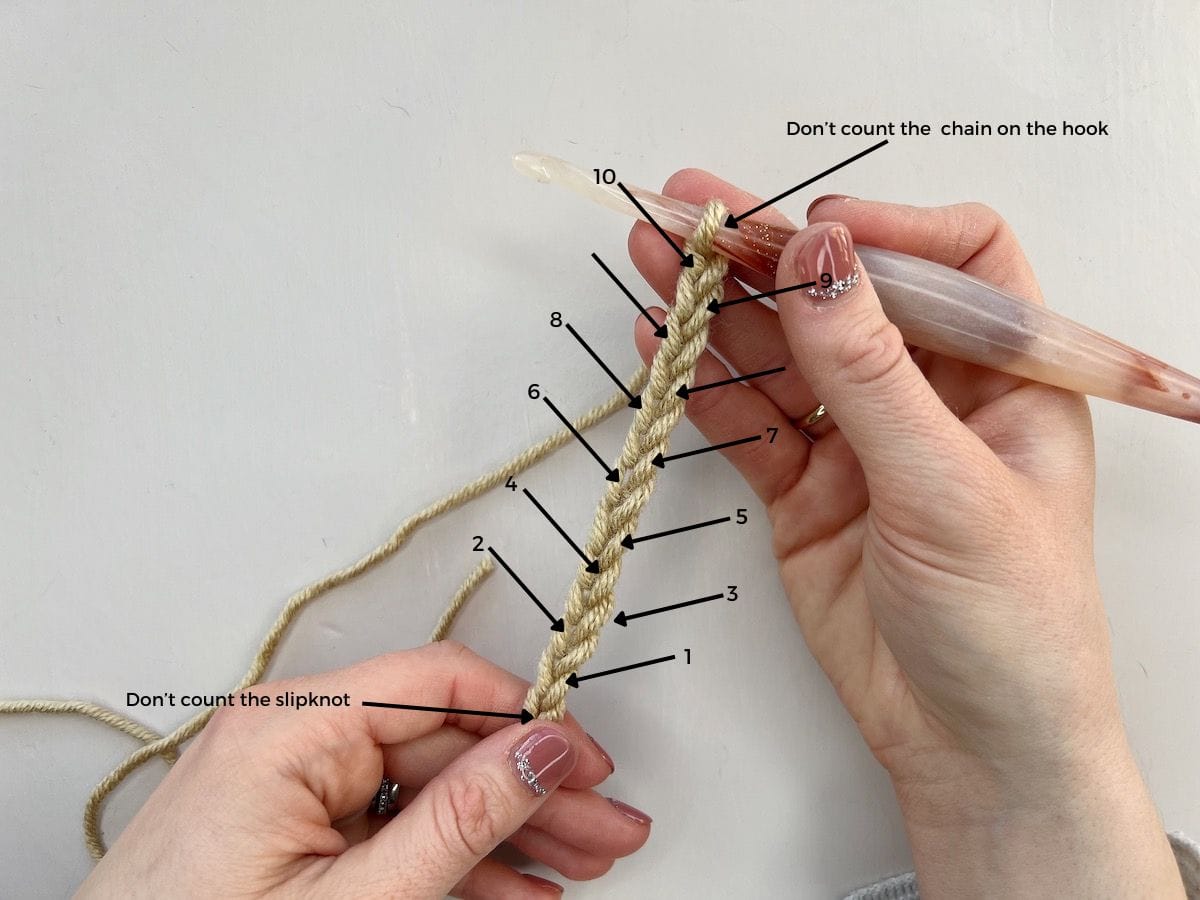 How to Start a Crochet Chain (and Make a Slip Knot)