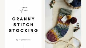 Easy Crochet Stocking Pattern using the Granny Stitch HanJan Crochet