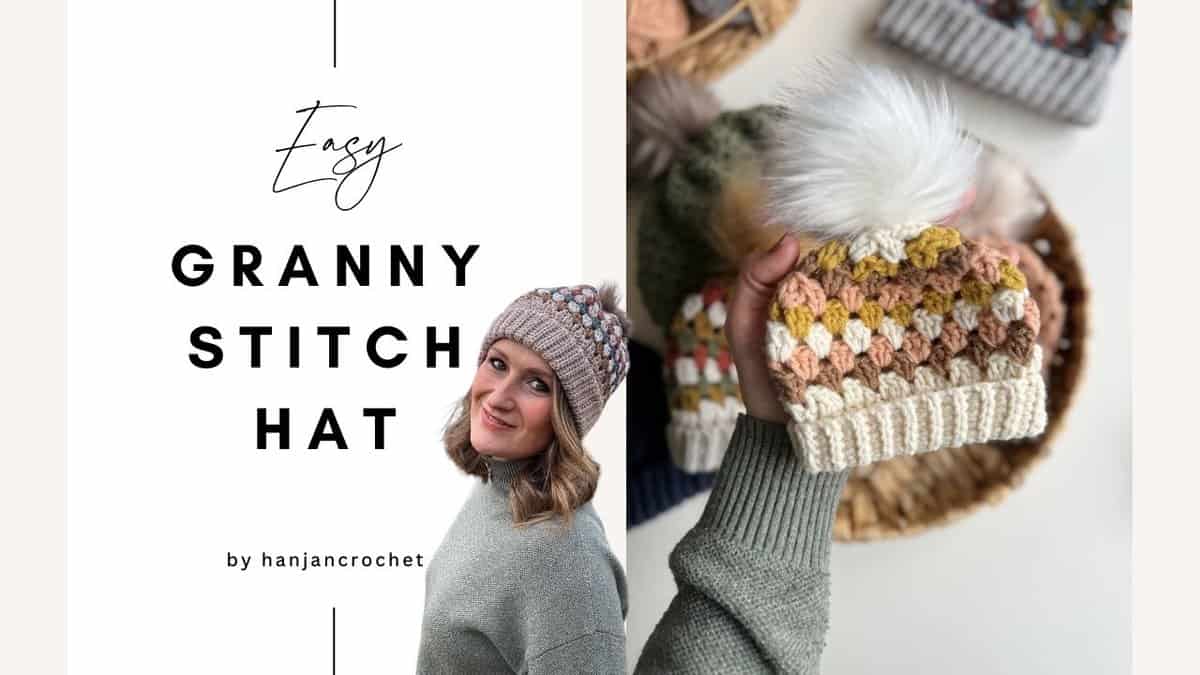 Easy granny stitch hat.