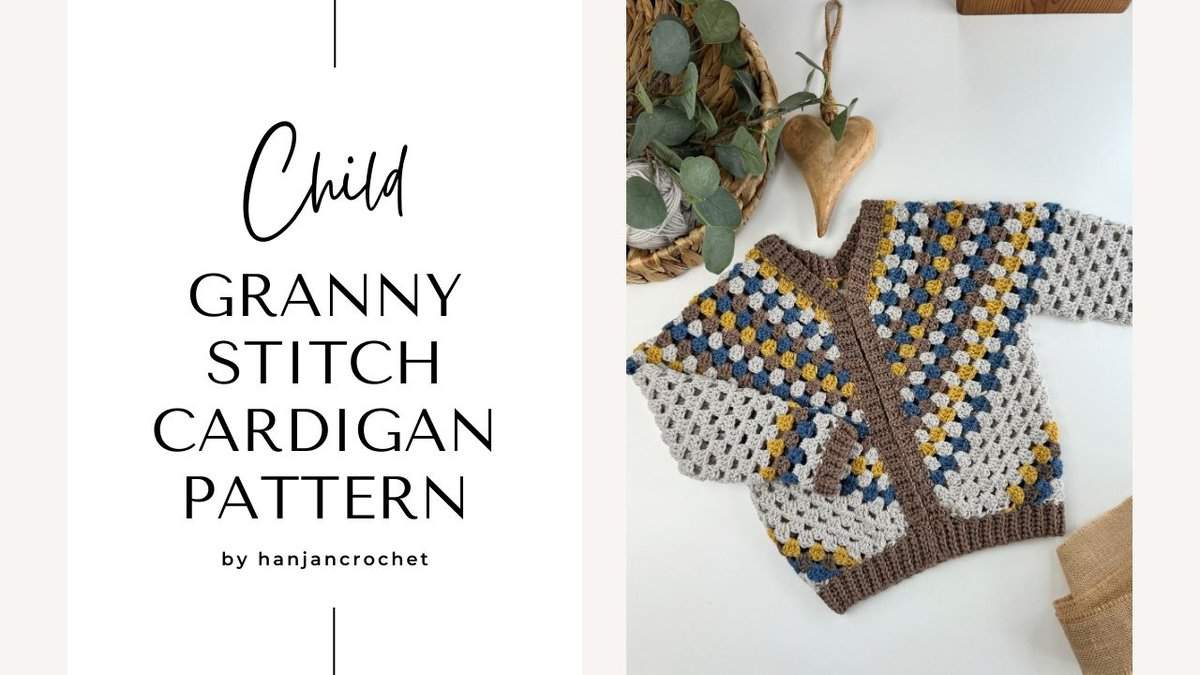 Child granny stitch cardigan pattern.