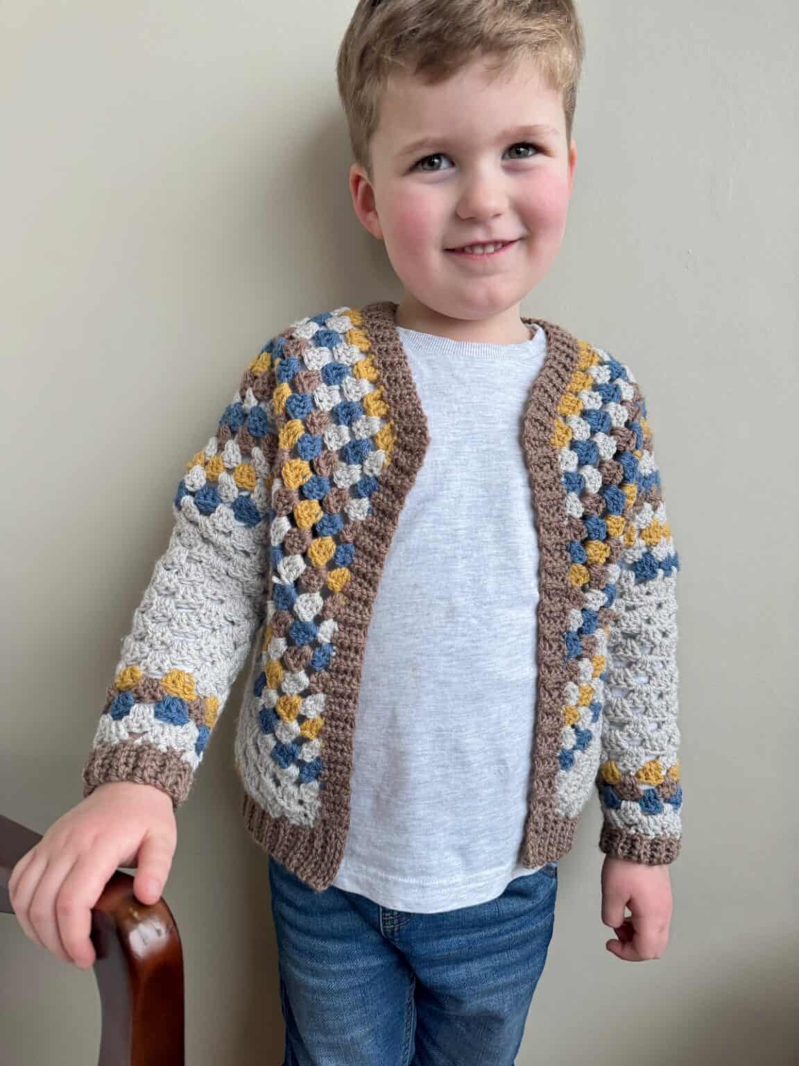 Creating a Kids Crochet Cardigan with the Classic Granny Stitch