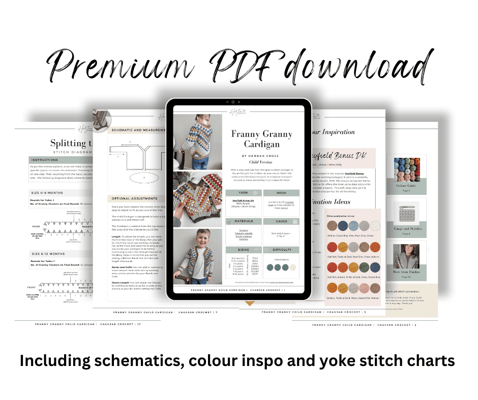 Premium pdf download including schematics, colour, and poke stitch charts.