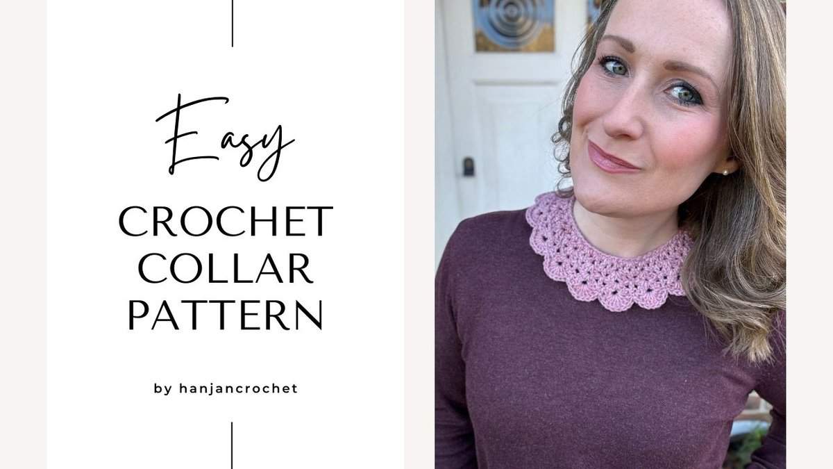 Easy crochet collar pattern.