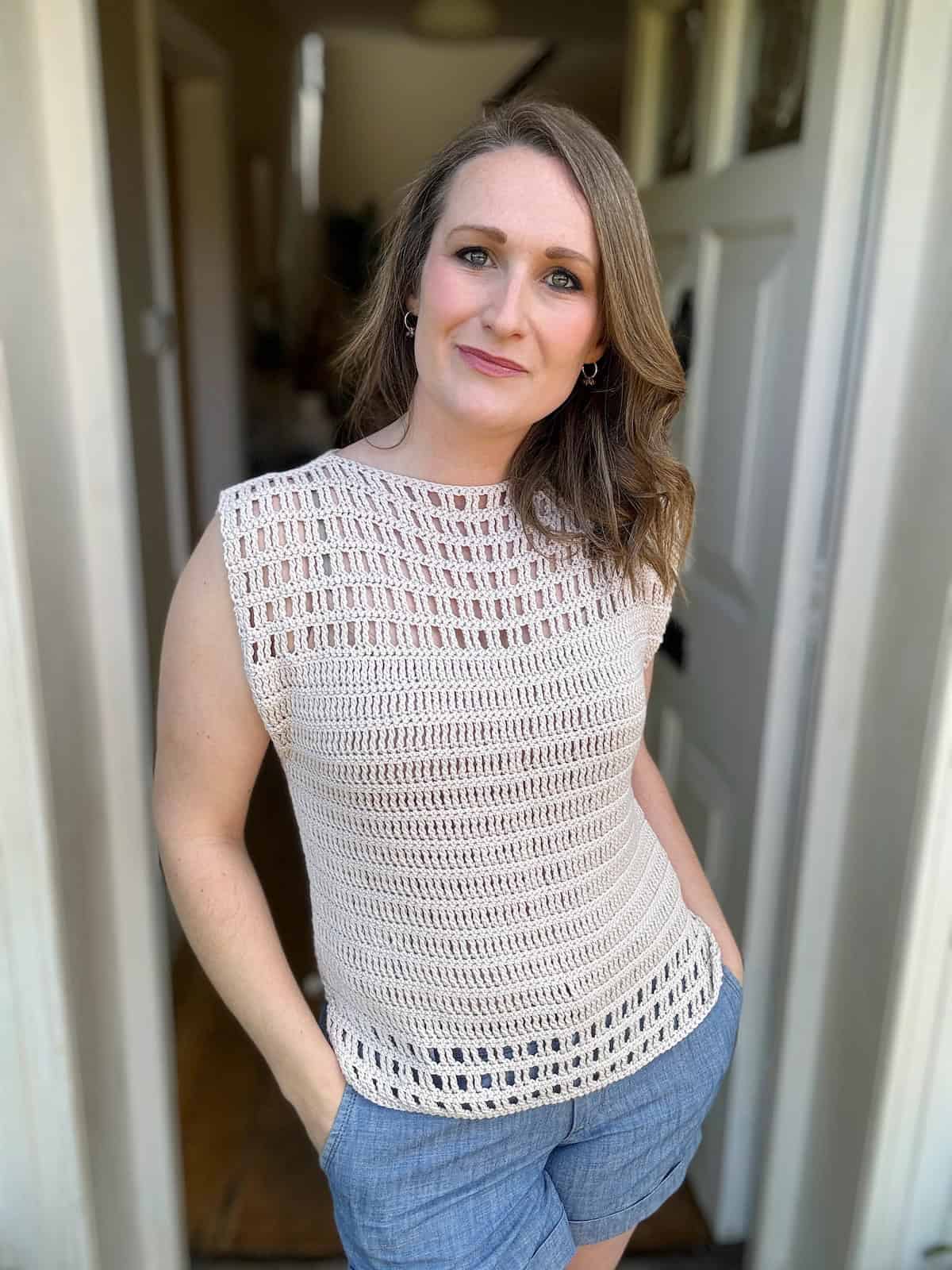 Quick and Easy Summer Crochet Top Pattern – Eyelet Lace Tee