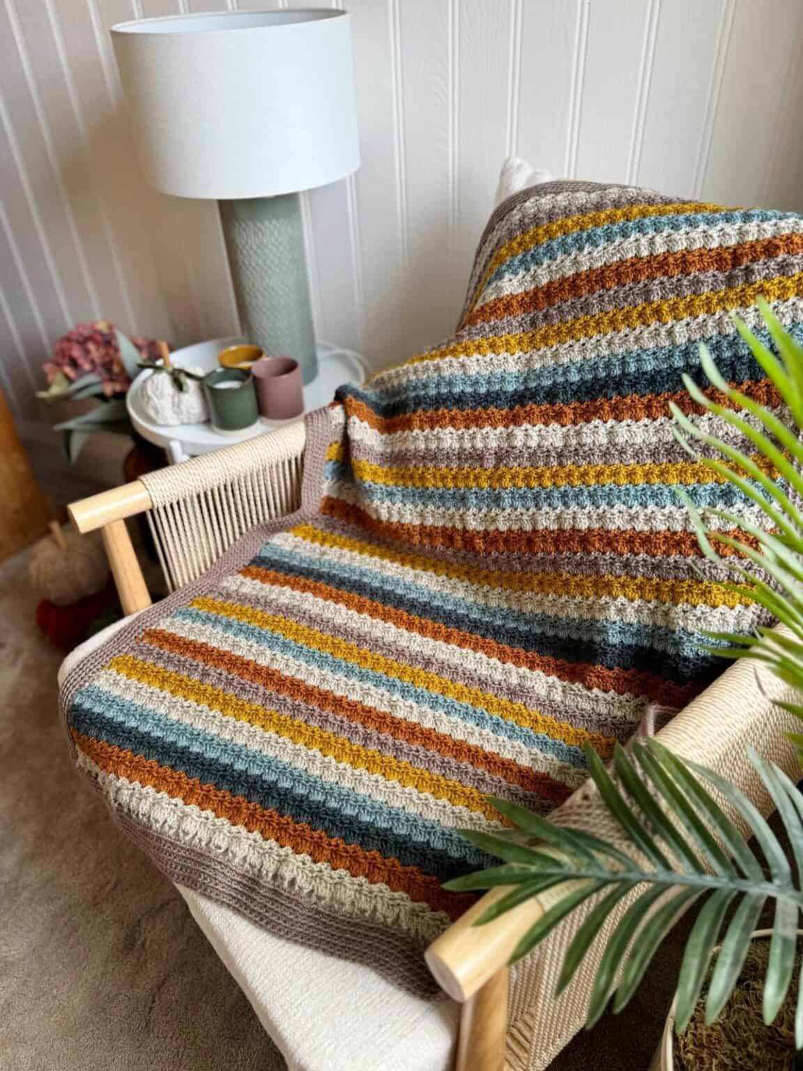 Easy Crochet Throw Pattern (with 14 other sizes) | HanJan Crochet