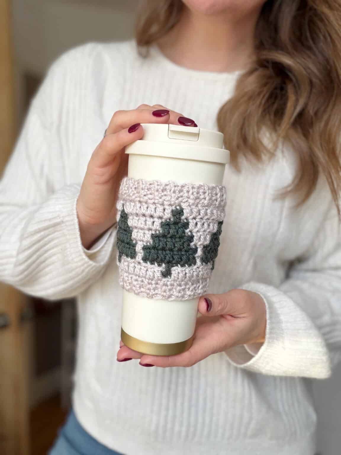 Crochet Coffee Sleeve Pattern Quick Crochet Christmas Gifts HanJan
